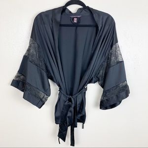 Victoria’s Secret satin and lace short kimono robe